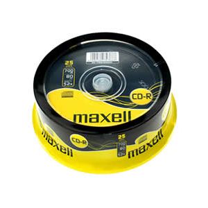 MAXELL CD-R 52X 25L CAKEBOX - 628522.40.CN
