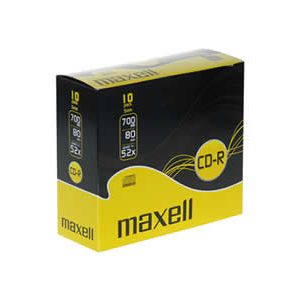 MAXELL CD-R 52X 5MM KUTULU - 10 LU - 624003.01.CN