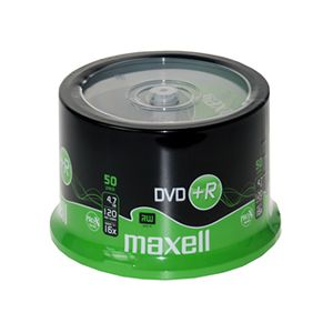 MAXELL DVD+R 4.7GB 16X 50L CAKEBOX -275640.40.TW