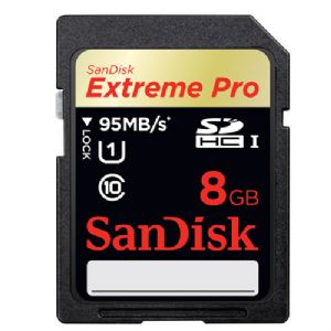 8GB SD KART 95Mb/s EXT PRO C10 SANDISK SDSDXPA-008G-X46