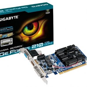 GIGABYTE GF210 1GB 64B DDR3 CRT DVI HDMI 16X