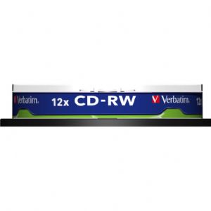 VERBATIM 43480  CD-RW 700MB 8-12X 10 LU CAKEBOX