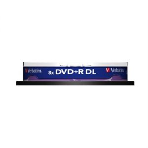 VERBATIM 43666  DVD+R DOUBLE LAYER 8,5GB MATG.AZO 8X 10 LU CAKEBOX