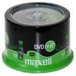 MAXELL DVD+R 4.7GB 16X 50L CAKEBOX -275640.40.TW