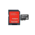 32GB MICRO SD KART+ADAPTOR C4 SANDISK SDSDQM-032-B35A