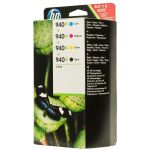 HP C2N93AE (940XL) BIRLESIK PAKET SIYAH/CAMGOBEGI/MACENTA/SARI OFFICEJET MUREKKEP KARTUSLARI