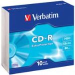 VERBATIM 43415  CD-R EXTRA PROTECTION 700MB 52X80 10 LU JEWEL CASE